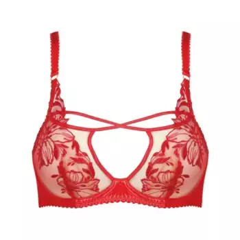 Кружевной бюстгальтер Ozella Agent Provocateur, красный