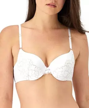 Кружевной бюстгальтер пуш-ап Love the Lift розового золота DM9900 Maidenform, белый