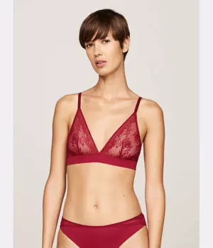 Кружевной бюстгальтер Tommy Hilfiger, красный