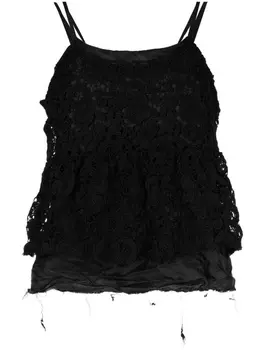 Кружевной топ Comme Des Garons Comme Des Garons, черный