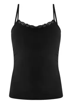 Кружевной топ faina Top, черный