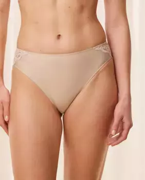 Кружевные трусики из микрофибры Triumph, бежевый