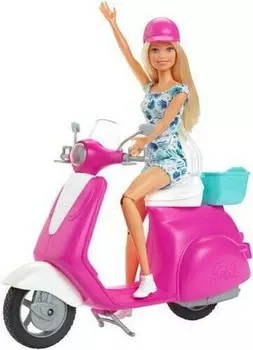 Кукла Барби с самокатом Barbie