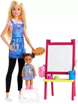 Кукла Барби, Учитель рисования, набор Mattel