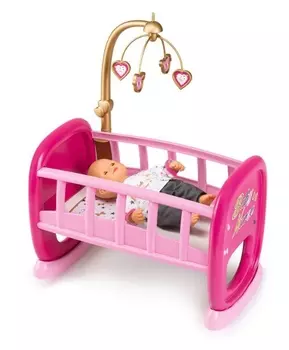 Кукла в кроватке Smoby
