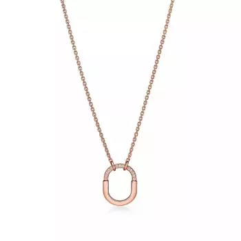 Кулон с цепочкой Tiffany & Co. Small, розовое золото с бриллиантами