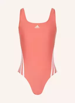 Купальник 3 полоски Adidas, белый