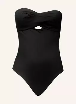 Купальник бандо структурированного кроя Calvin Klein, черный