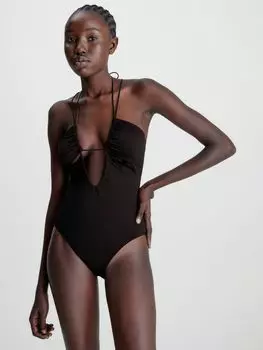 Купальник Calvin Klein Core с завязками, черный