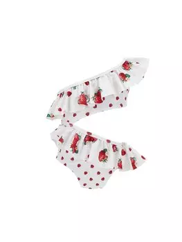 Купальник Costume Strawberry Monnalisa, белый