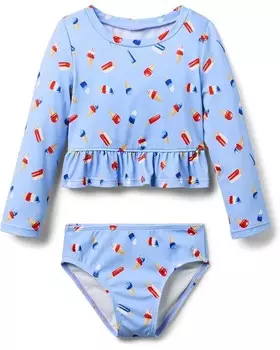 Купальник Janie and Jack Girls Popsicle Rashguard Swimsuit, разноцветный