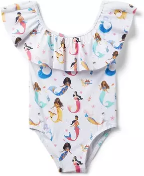 Купальник Janie and Jack Little Mermaid Sisters One-Piece Swim, цвет Multicolor