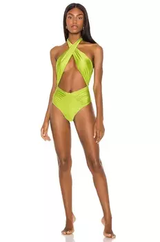 Купальник Michael Costello x REVOLVE Seneca, цвет Green Glow