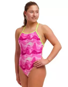 Купальник Pink Caps Tie Me Tight - Розовый Funkita, розовый