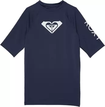 Купальник Roxy Kids Whole Hearted Short Sleeve Rashguard, цвет Mood Indigo