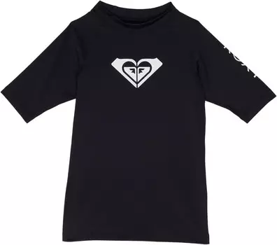 Купальник Roxy Kids Whole Hearted Short Sleeve Rashguard, цвет Anthracite
