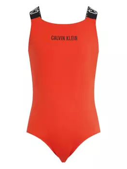 Купальник с логотипом Calvin Klein Kids, красный