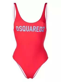 Купальник с логотипом Dsquared2, красный