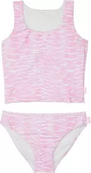 Купальник Seafolly Kids Zanzibar Zebra Tankini Swim Set, цвет Sweet Pink