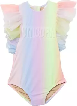 Купальник shade critters Unicorn Tulle Sleeve One-Piece Sherbert Rainbow, разноцветный