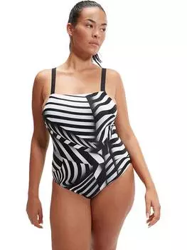 Купальник Speedo, черный/белый