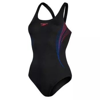Купальник Speedo Placement Muscleback, черный