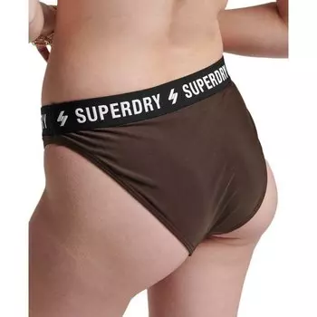 Купальник Superdry Code Triangle Elastic Top, коричневый