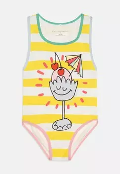 Купальник SWIMSUIT GIRL STRIPES Stella McCartney Kids, цвет yellow