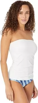 Купальник Tommy Bahama Pearl Long Shirred Bandini, белый