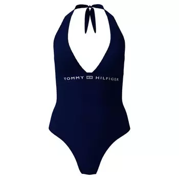 Купальник Tommy Hilfiger Halter, синий