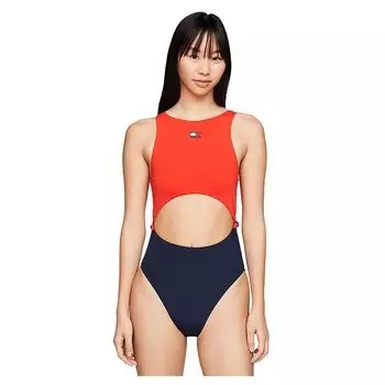 Купальник Tommy Jeans Cut Out One Piece, оранжевый