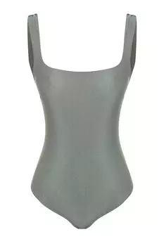 Купальник Trendyolmilla Square Collar, серый