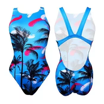Купальник Turbo Blue Palm, синий