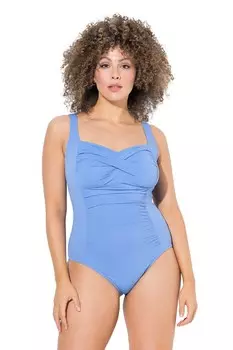 Купальник Ulla Popken, цвет Blue/Smoke blue