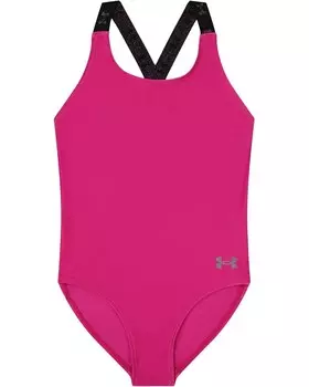 Купальник Under Armour Kids Racer One-Piece Swimsuit, цвет Rebel Pink
