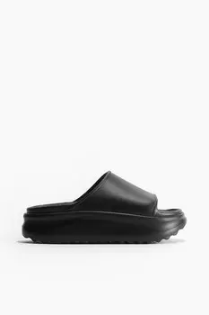 Купальные босоножки на платформе H&M, черный