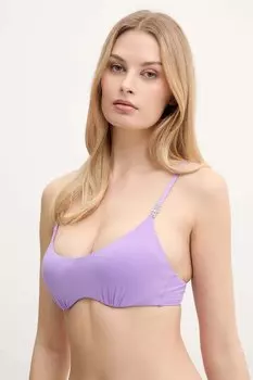 Купальный бюстгальтер Guess, фиолетовый