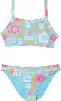 Купальный топ Roxy Island Trip Crop Top Set, цвет Bachelor Button Groovy Girl