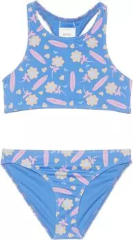 Купальный топ Roxy Lorem Crop Top Swimsuit Set, цвет Ultramarine Lorem