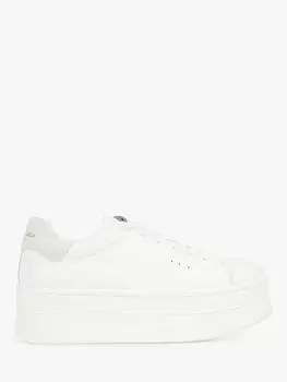 Kurt Geiger London Laney Кожаные кроссовки на платформе, белые