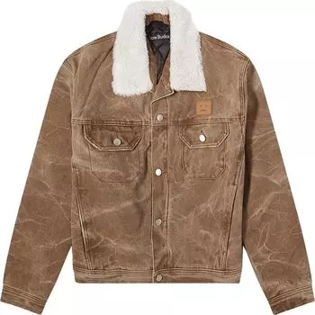 Куртка Acne Studios Padded Denim 'Toffee Brown', коричневый