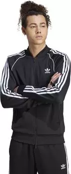 Куртка Adicolor Classics Superstar Track Top in Primeblue adidas, цвет Black/White