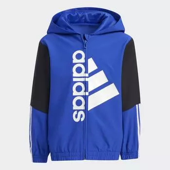 Куртка Adidas, черный/синий/белый