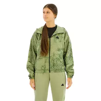 Куртка adidas City Escape Woven Windbreaker, зеленый