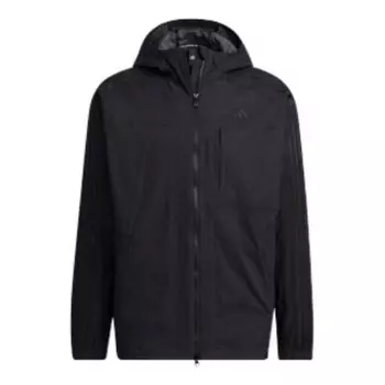 Куртка Adidas Denim Look Regular Fit Stretch Woven Hooded Track Top IA9390, черный