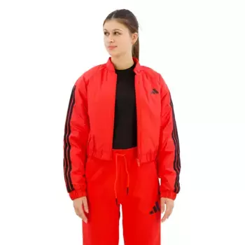 Куртка adidas Essentials 3 Stripes Insulated Crop bomber, красный
