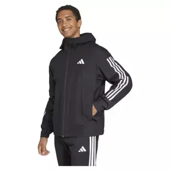 Куртка adidas Essentials 3 Stripes Rain.Rdy, черный