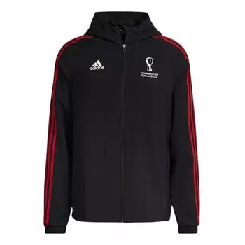 Куртка Adidas Fifa World Cup 2022 Official Emblem Woven Jacket 'Black', черный