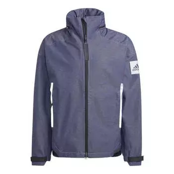 Куртка Adidas Myshelter Rain.RDY Denim Jacket IB1650, фиолетовый