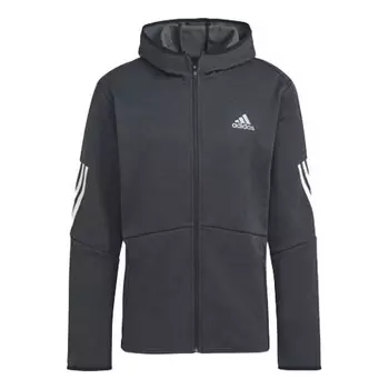 Куртка Adidas Stripe Zipper Hooded Black, Черный